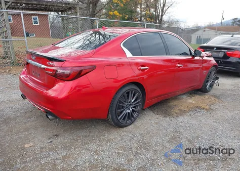 2020 Infiniti Q50 Red Sport 400 Awd z USA, uszkodzony, nr VIN JN1FV7AR1LM660386
